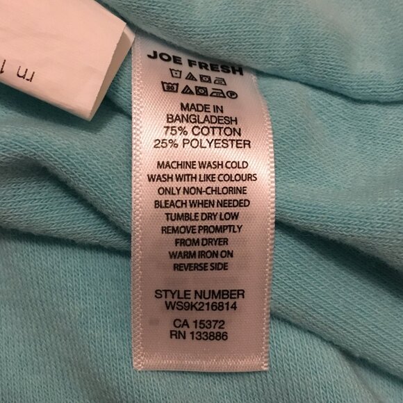 NWT Joe Fresh Terrycloth Retro Mineral Blue Tank Top - Picture 8 of 12